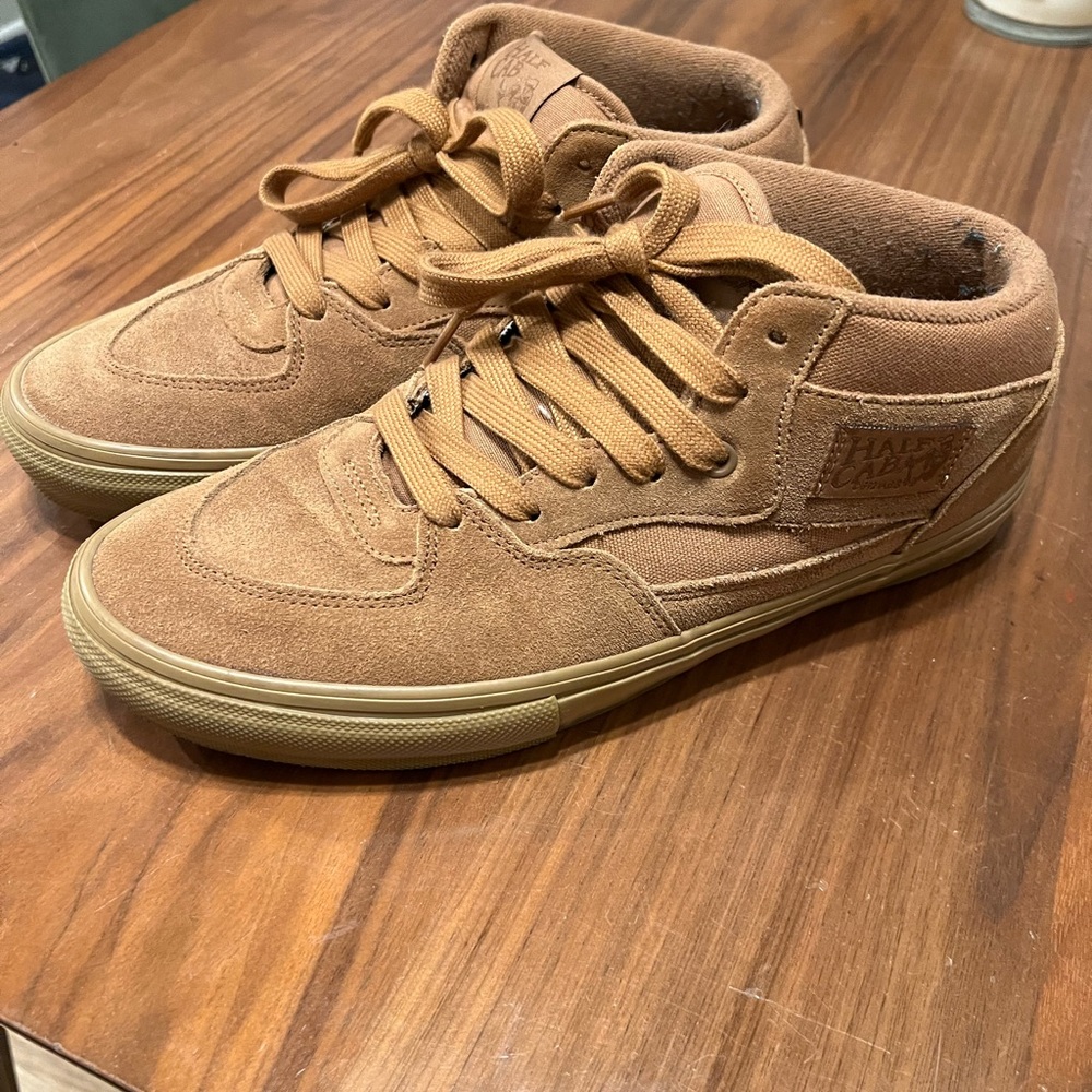 Vans Tan Suede Men's Mid-Top Half Cab